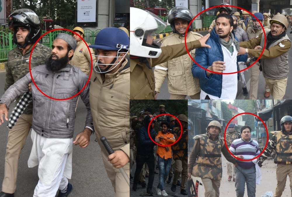 Police arrested people behind violence in Lucknow.
