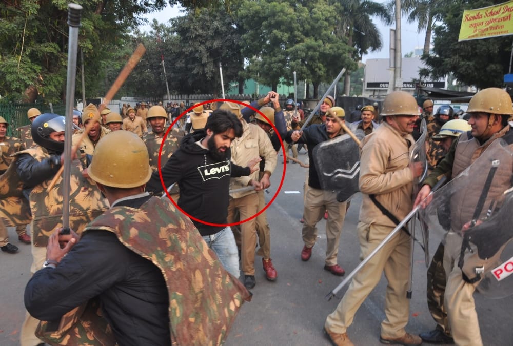 Police arrested people behind violence in Lucknow.