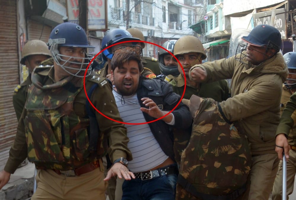 Police arrested people behind violence in Lucknow.
