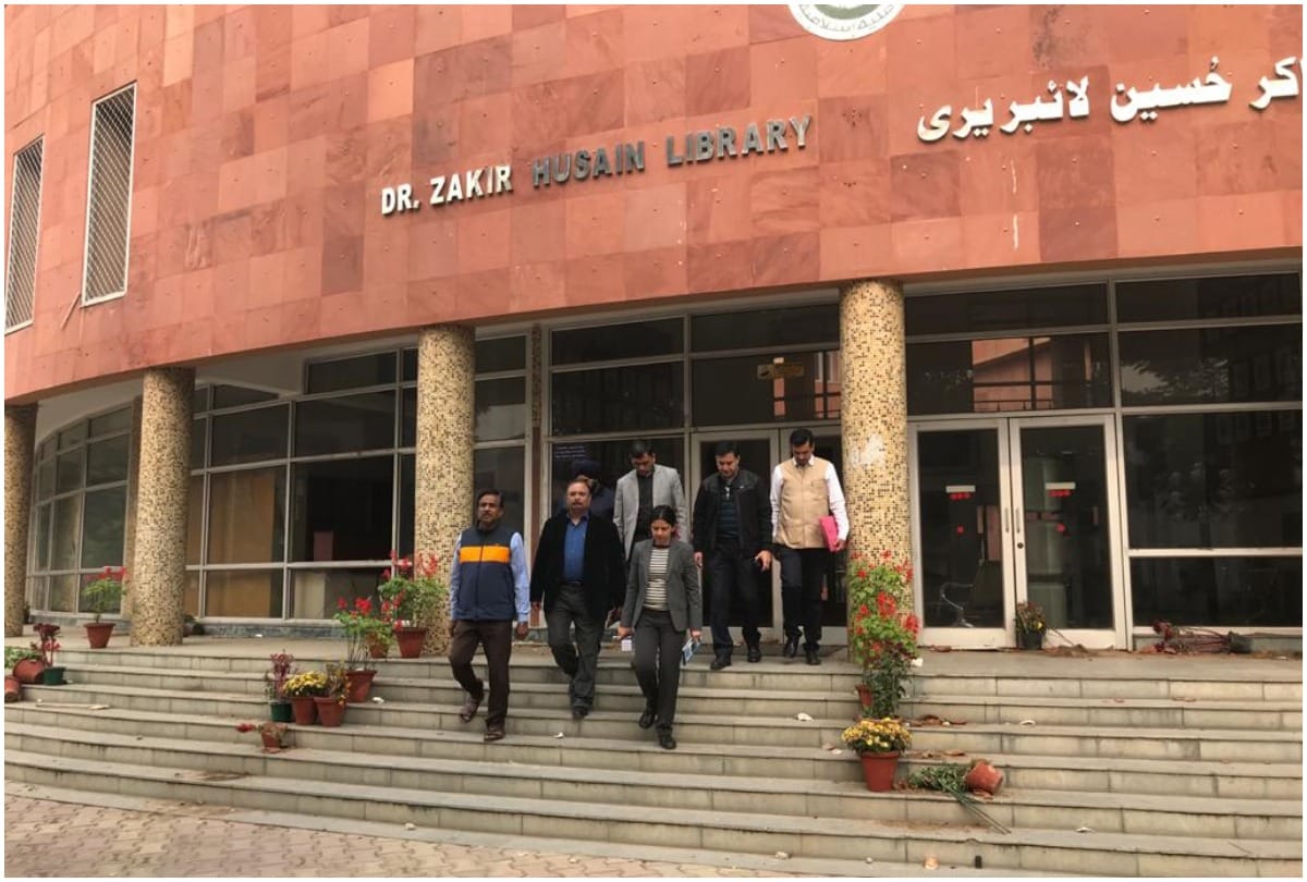 Seven member team of NHRC visited JMI library for Investigation