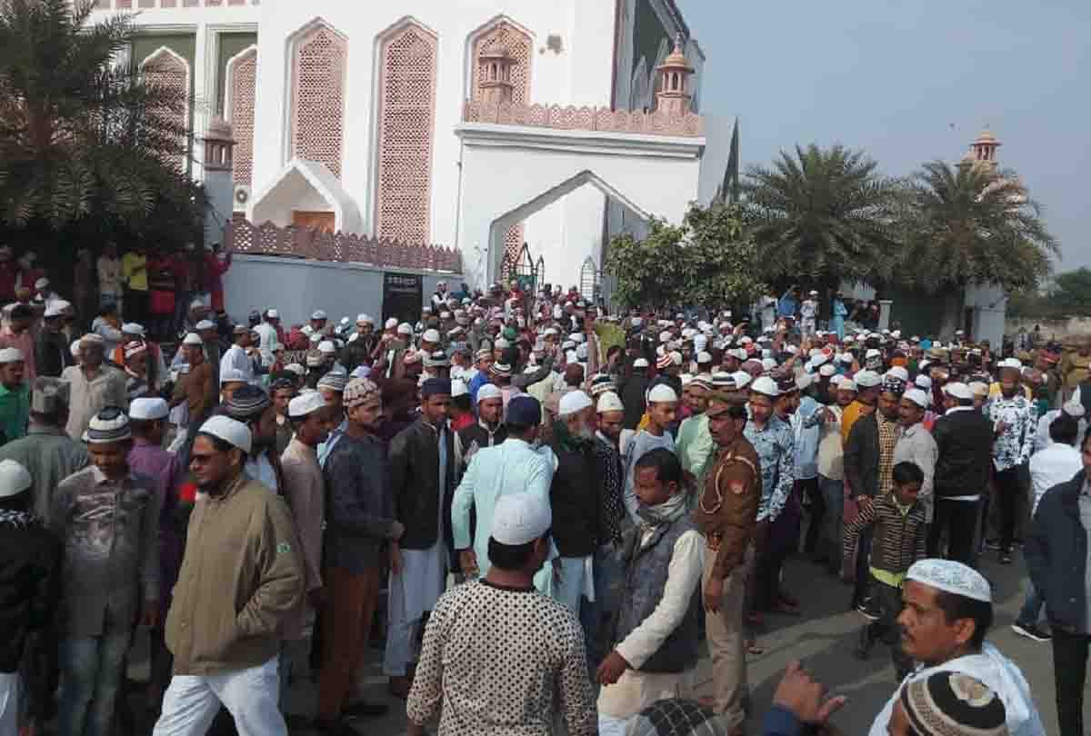 protest of citizenship act in auraiya , prayer of peace