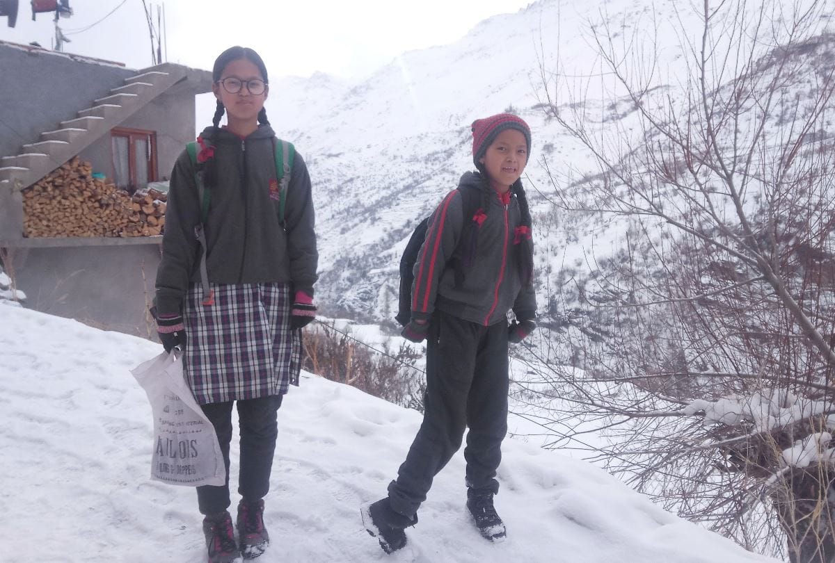 fresh snowfall at peaks in himachal pradesh drizzling in shimla and una