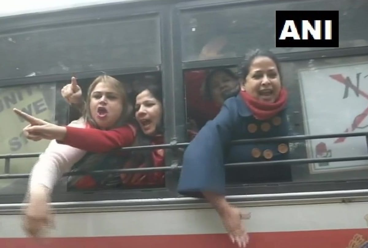 CAA protest in delhi delhi women congress president sharmistha mukherjee and others detained