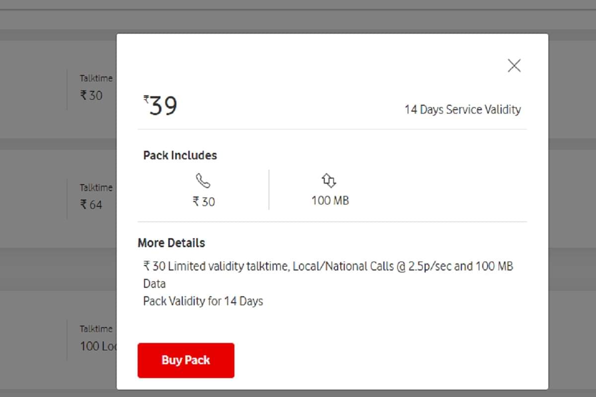 Vodafone launches three new prepaid plan after tariff hike from december starting Price of Rs 39