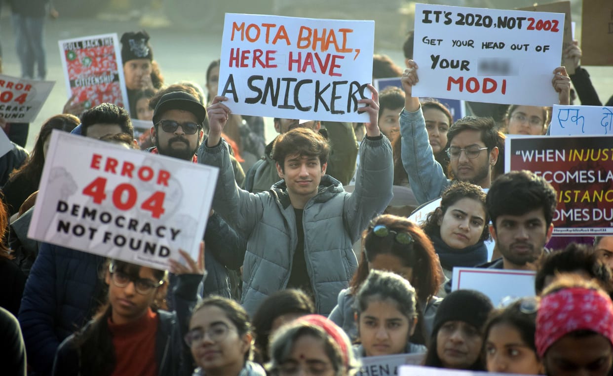 protest against NRC act