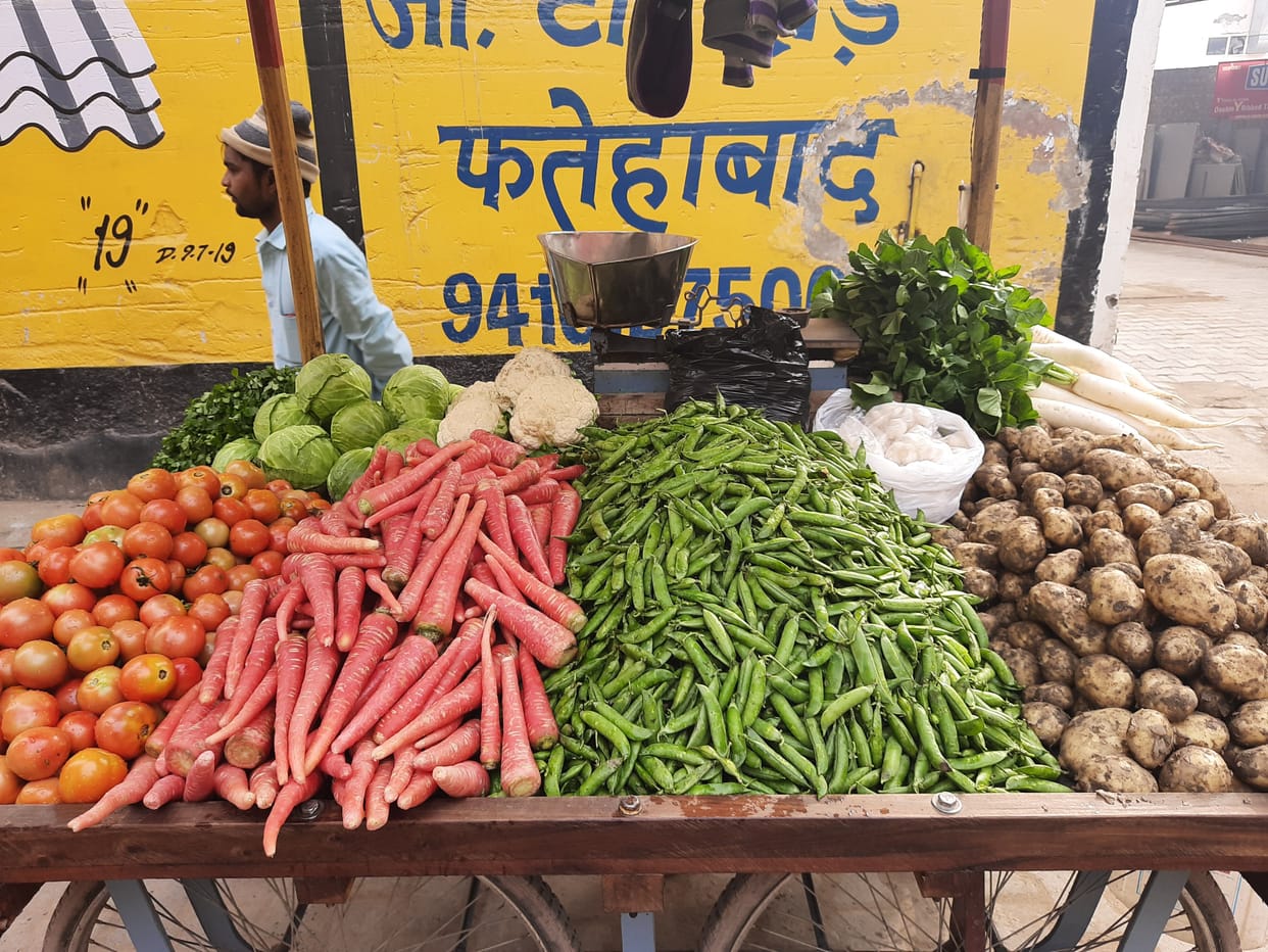 vegetables rate increase, potato rate, kitchen, market, fatehabad