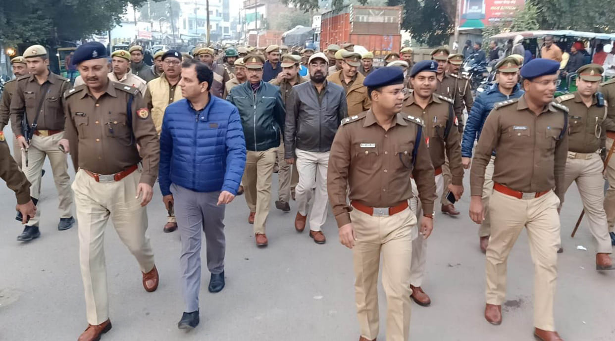District police in the city, everything remained normal