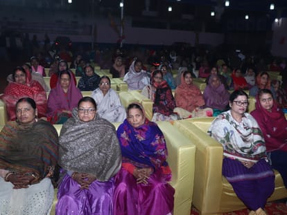 Swami Akhandanand Bhagwat Katha day 6th day organise bhaiya ji daal bhaat parivar gorakhpur