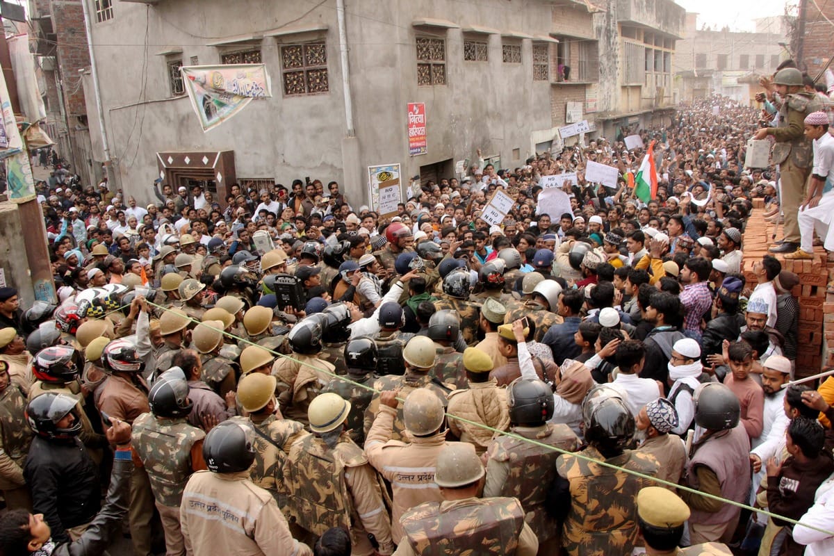 CAA violence protest in varanasi bhadohi mau
