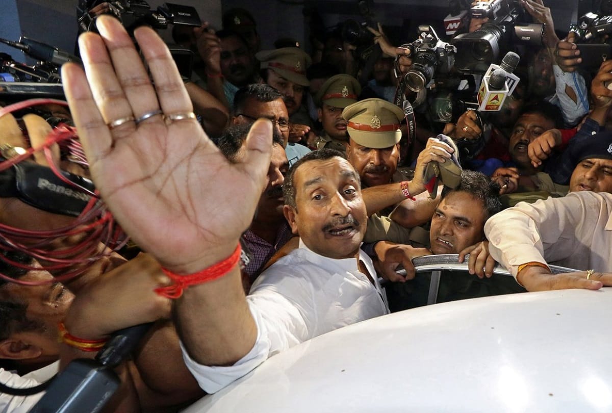 BJP cancels the ticket of Kuldeep Singh Sengar's wife for Panchayat Election 2021.