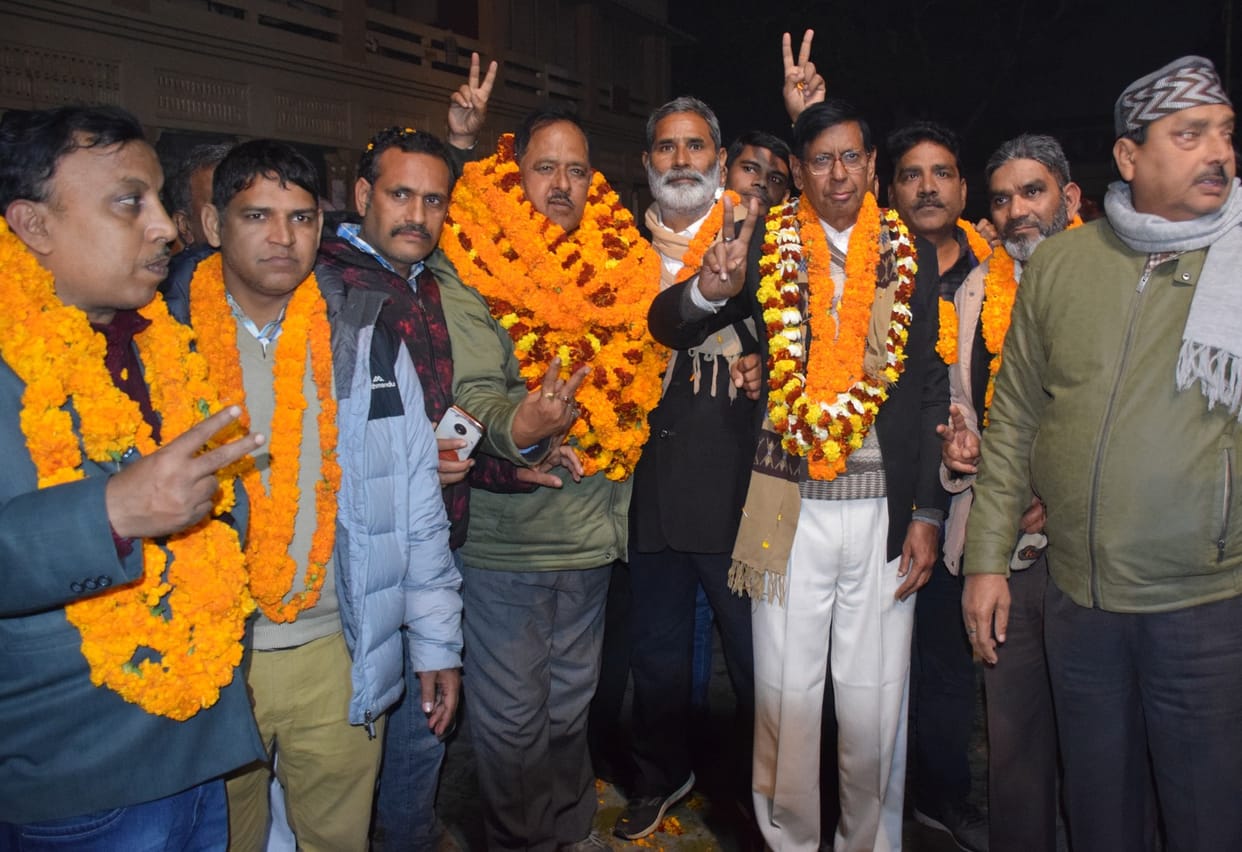 Arun and General Secretary Anil Rai became the president of civil bar