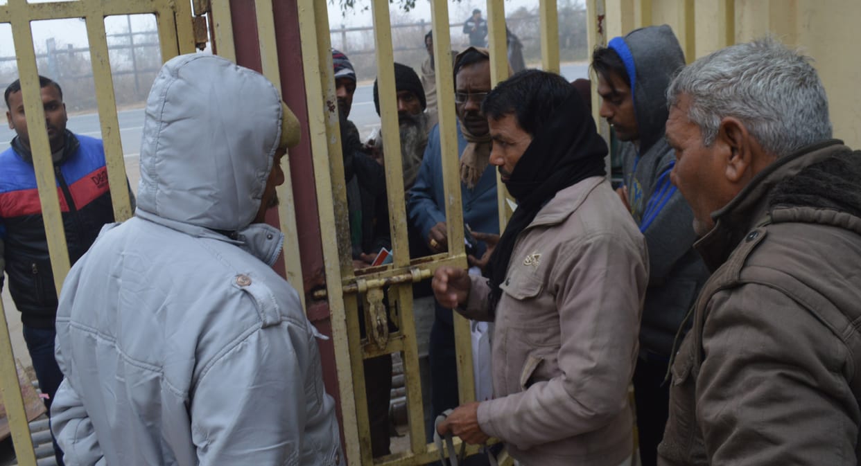Hathras: Police guards at both gates, Lekhapalas sit on dharna after sharp note