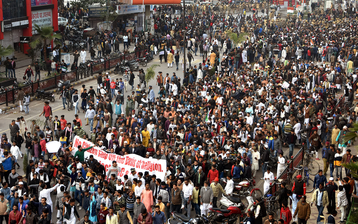 Subhash circle was the center of protest