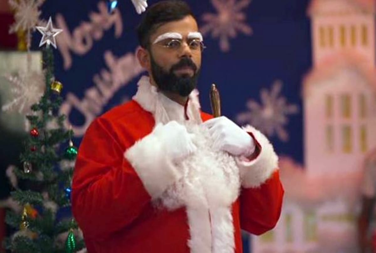 Virat Kohli turns Santa Claus before Christmas to surprise kids in shelter home
