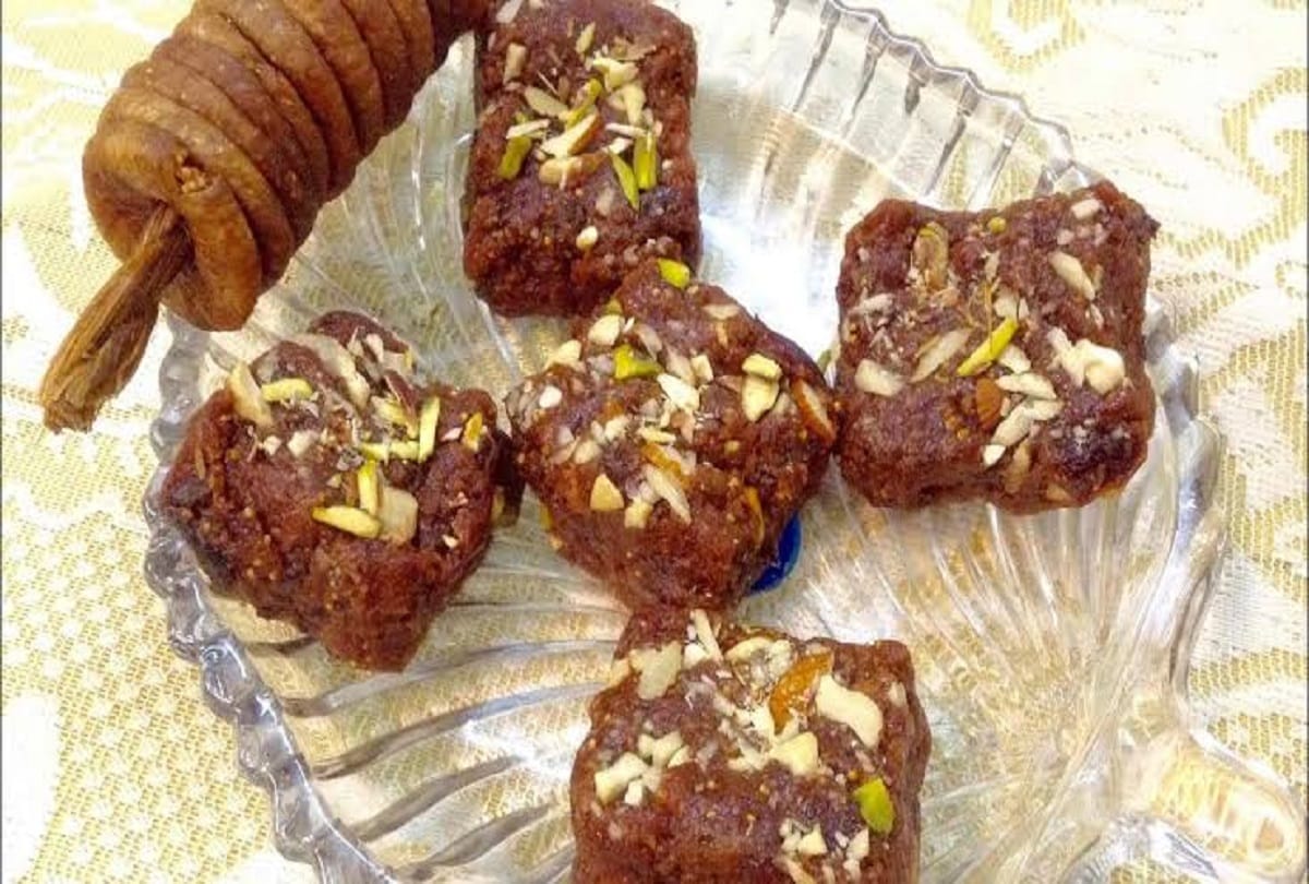 anjeer barfi recipe in hindi