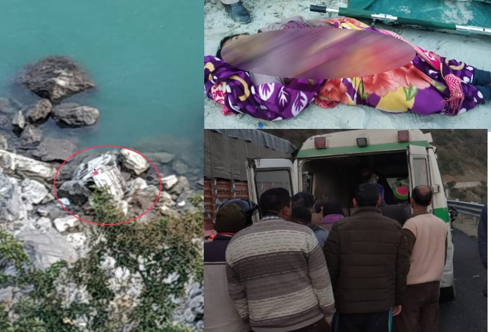 Car Falls into Alaknanda River on badrinath Highway one killed