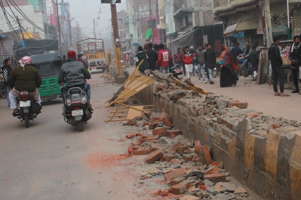 Meerut violence, CAA protest, Municipal corporation sues miscreants for breaking the dividers