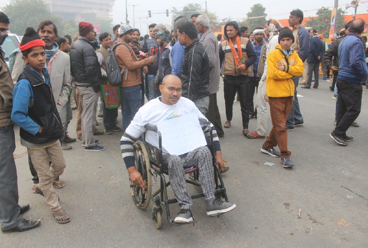 Modi supporters reached Ramlila Maidan in dhanyawad rally