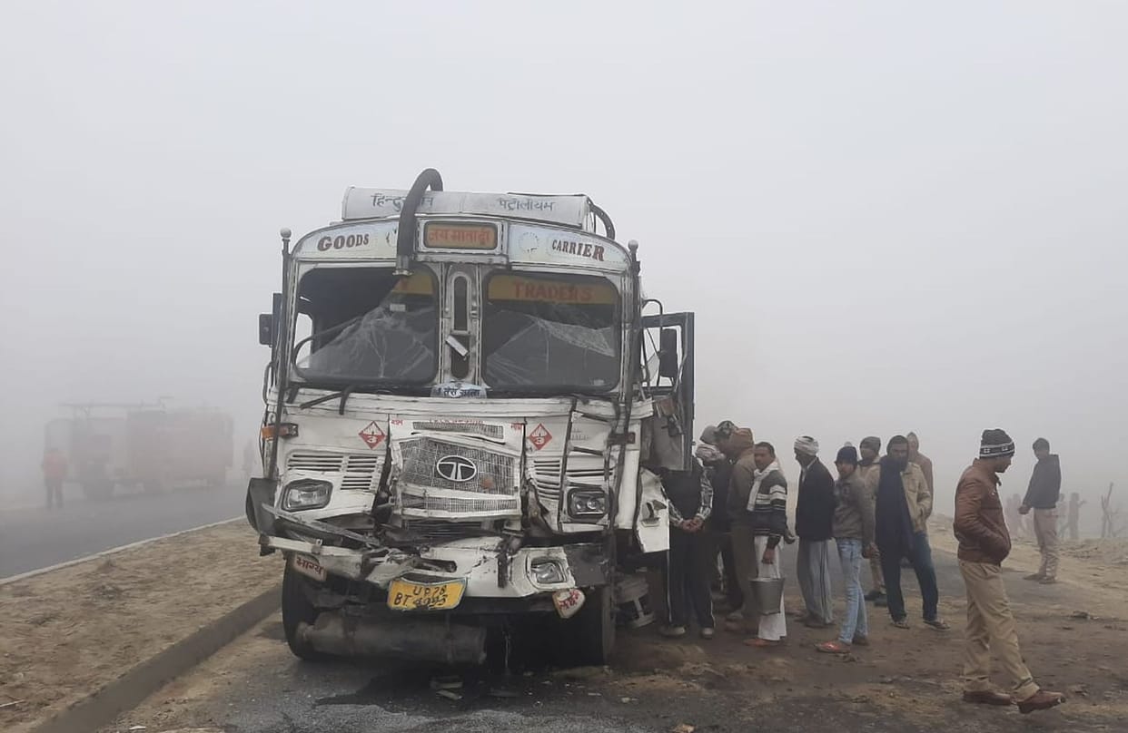 Truck-tanker collision, villagers looted petrol