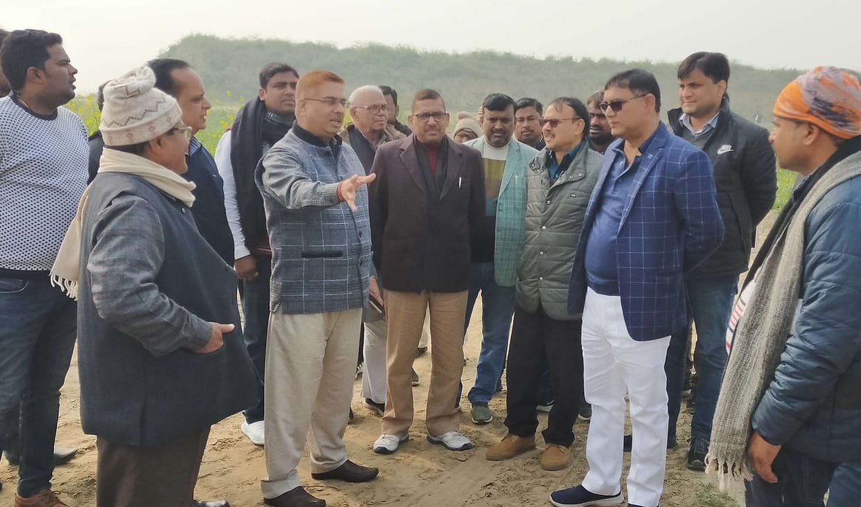 CDO inspects the venue for the Ganga Yatra