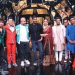 इंडियन आइडल के सेट पर अजय देवगन और काजोल