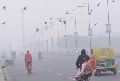 air of lucknow is more polluted, AQI reached 349