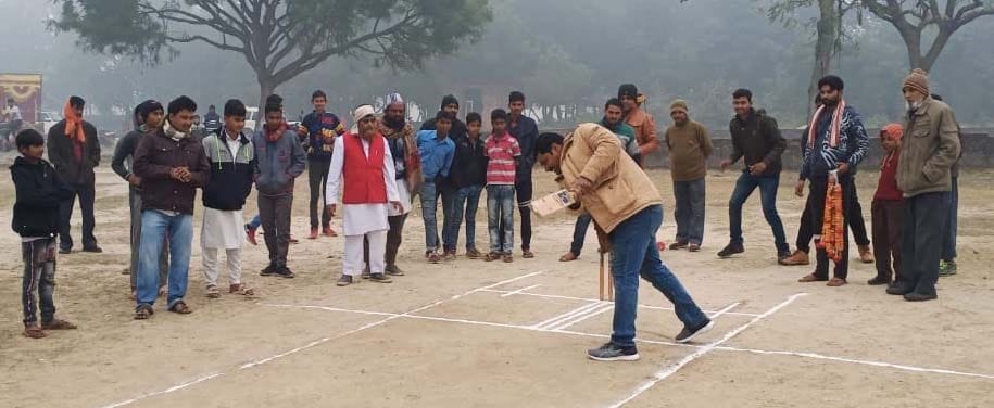 Gujwar's team won the inaugural match of the Ghaziak cricket competition