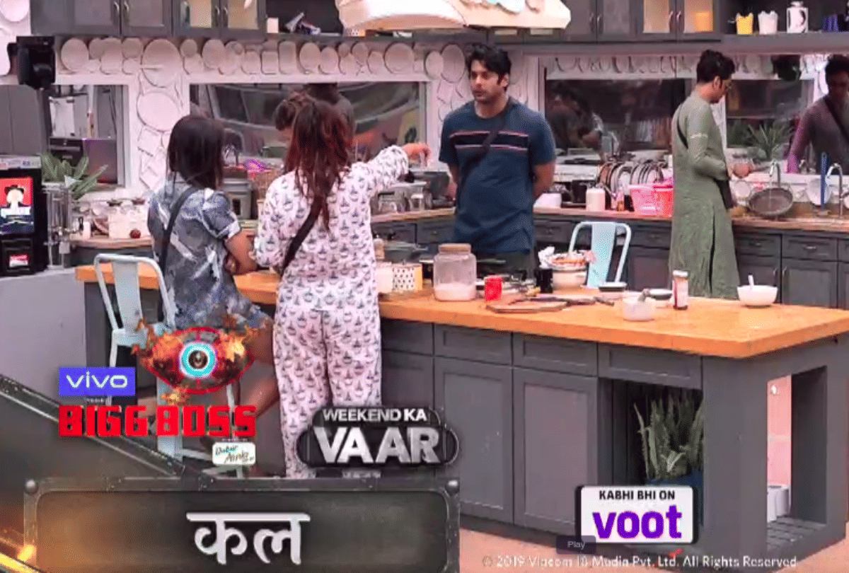 bigg boss 13 watch video sidharth shukla kisses to shehnaaz gill