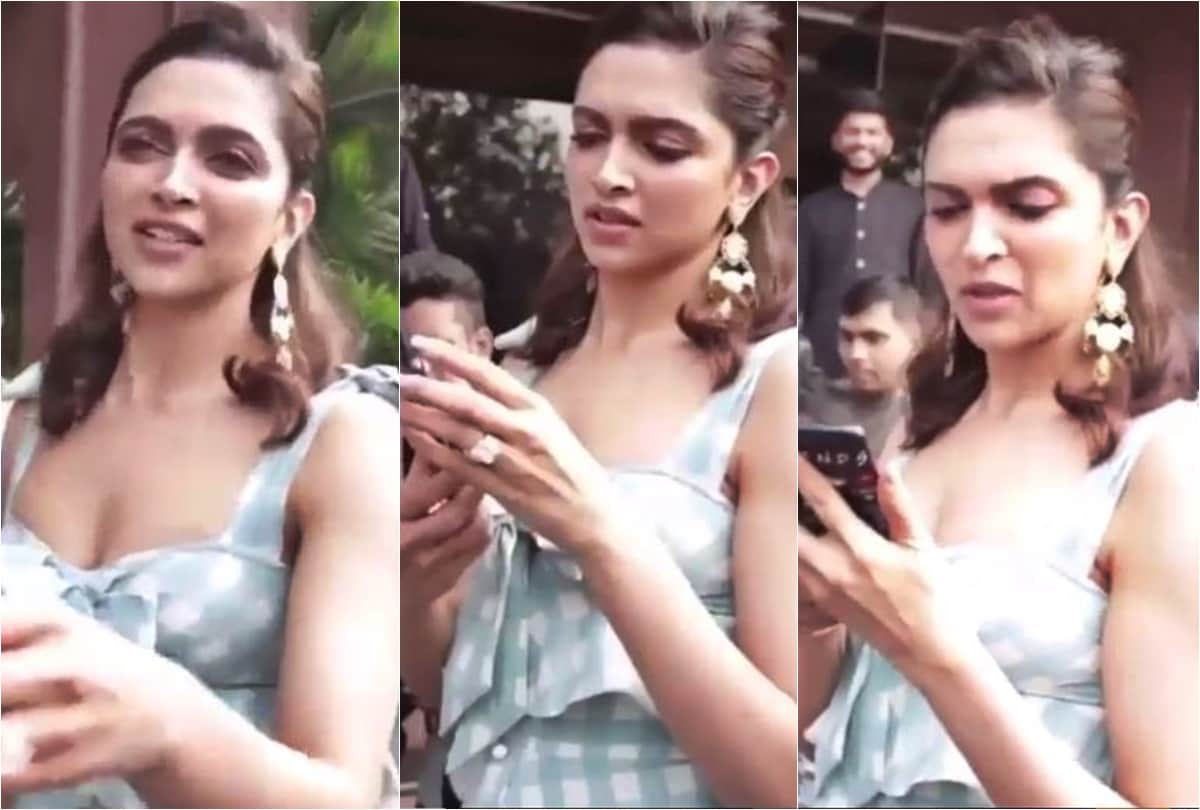 Chhapaak Actress Deepika Padukone Viral Video of asking for Mobile phone of paparazzi