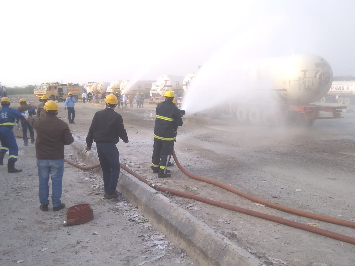 Mockdrill: Gas tanker hit by drone attack