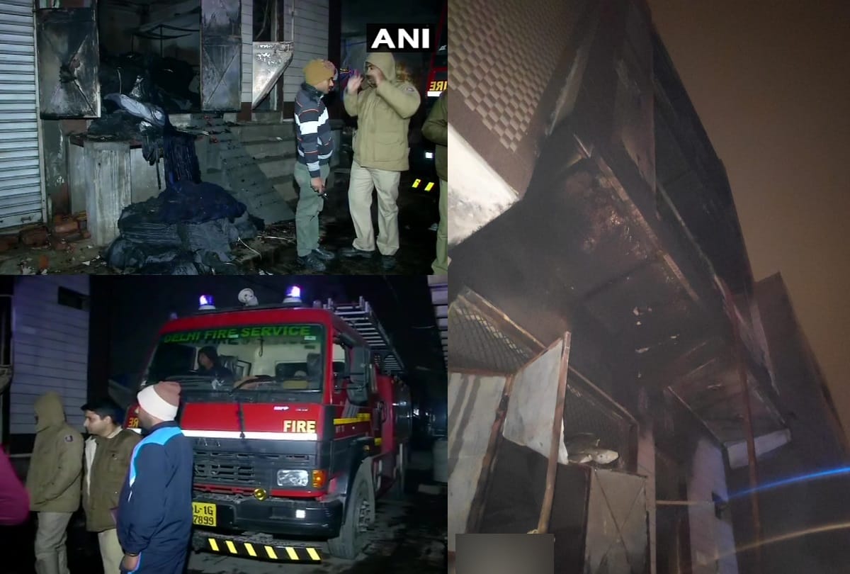 Delhi kirari fire 9 sleeping people died in powerful blaze in godown of 3 storey building photos