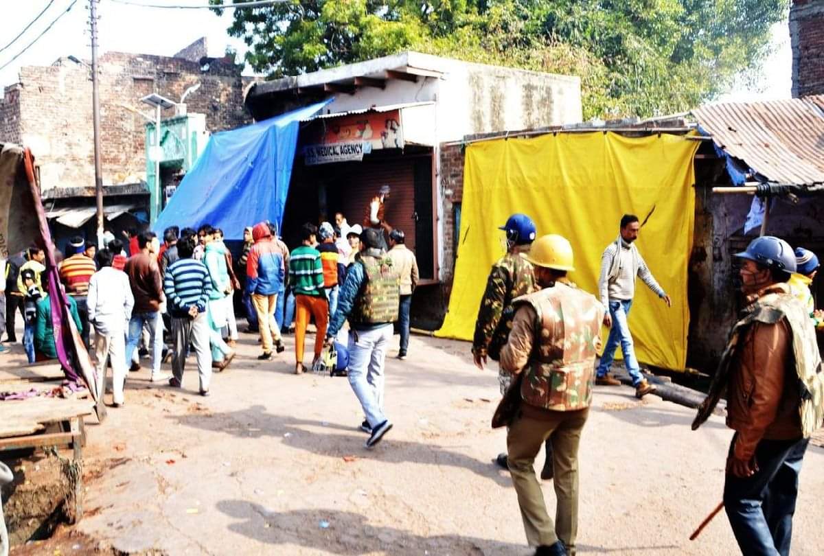 markets open in firozabad after violence over caa protests