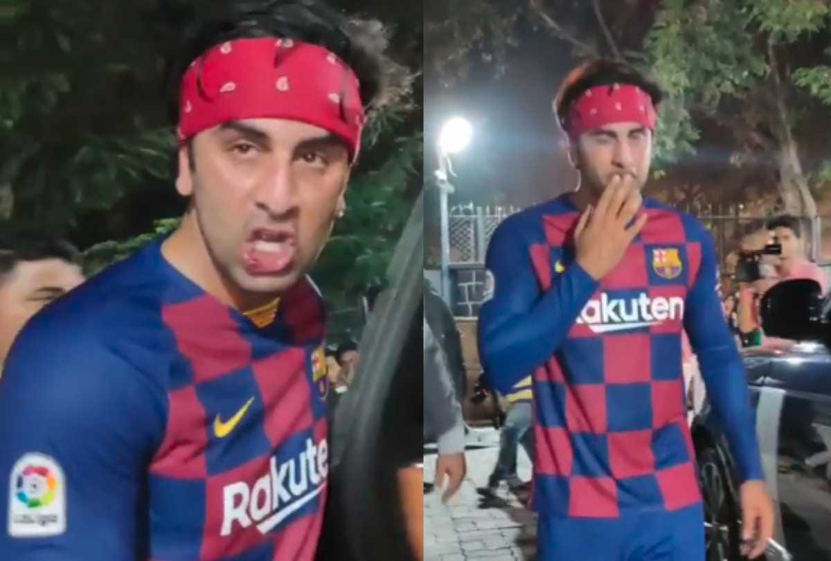ranbir kapoor injured during playing football he take selfie with fans