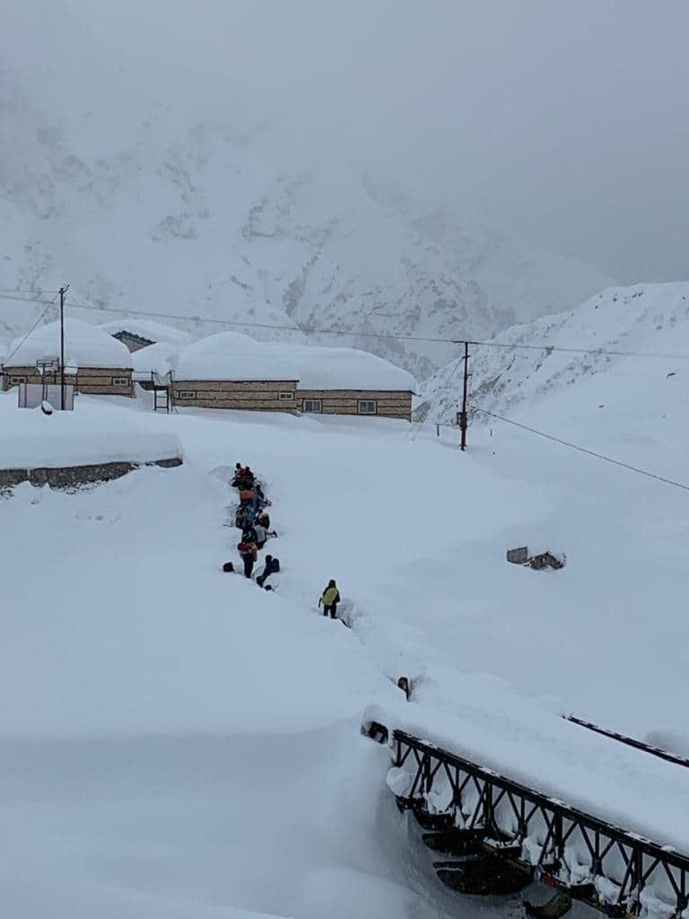 snow in Kedarnath temperature reached minus 13 exclusive photos