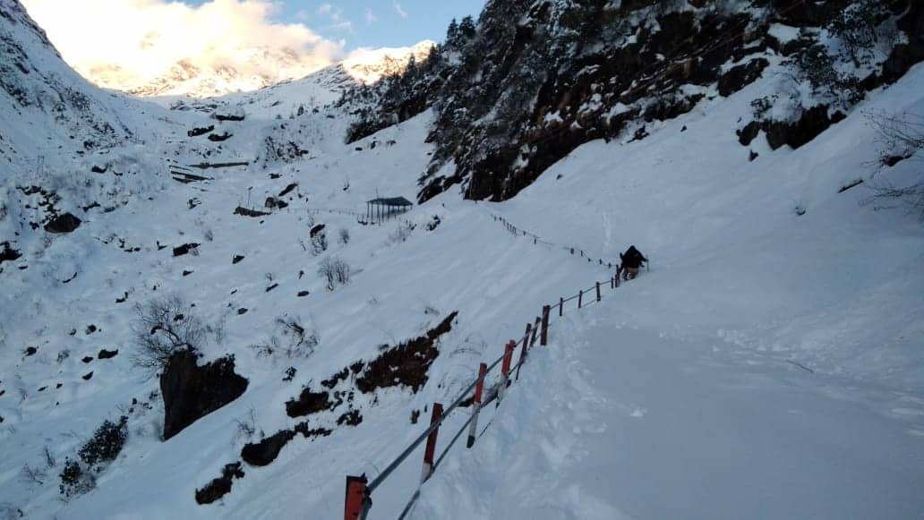 snow in Kedarnath temperature reached minus 13 exclusive photos
