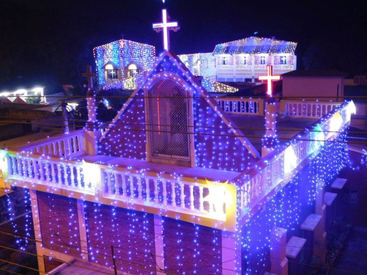 Crismas celebration in Ambedkarnagar