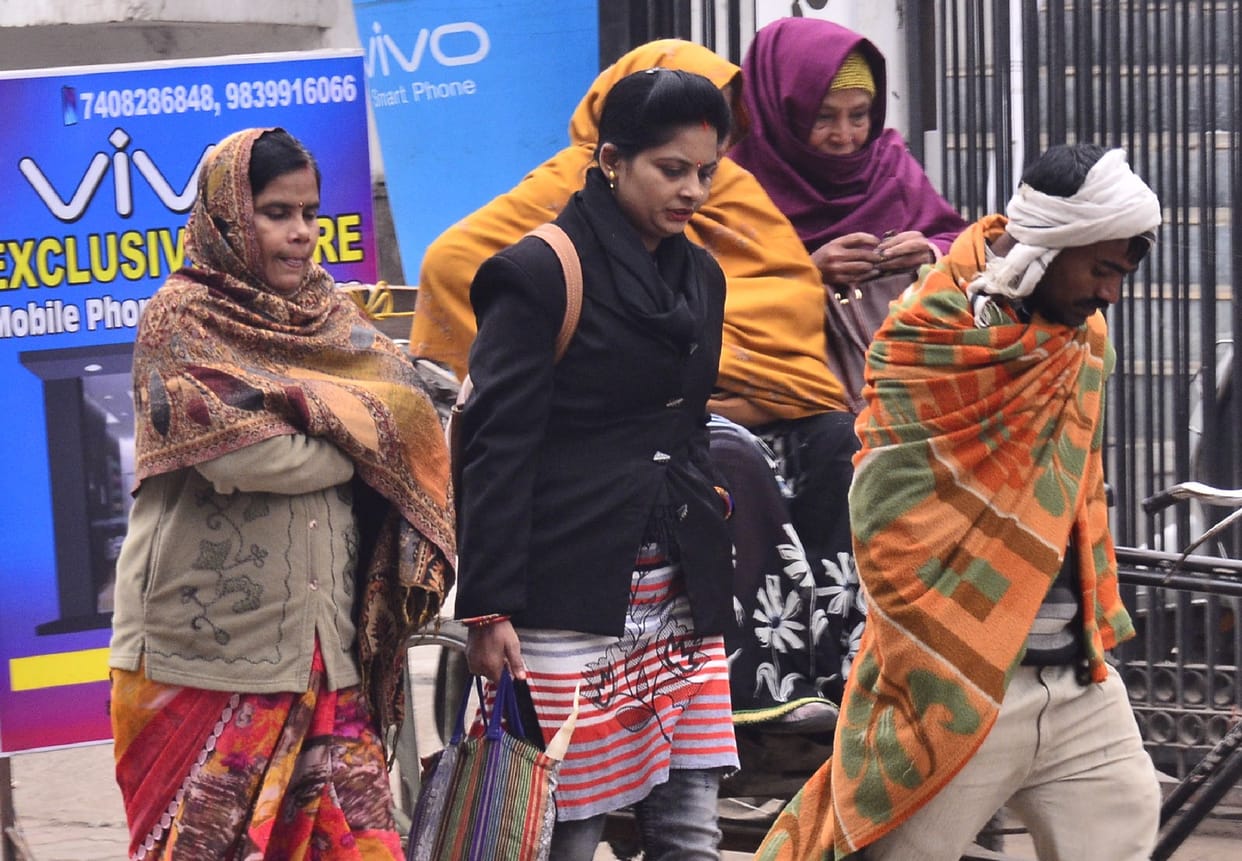 Mercury rolled down by four degrees, people shivering from cold wave