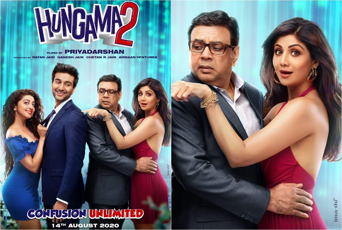 Hungama 2 poster with Paresh Rawal Shilpa Shetty Meezaan Pranita Subhash directed by Priyadarshan