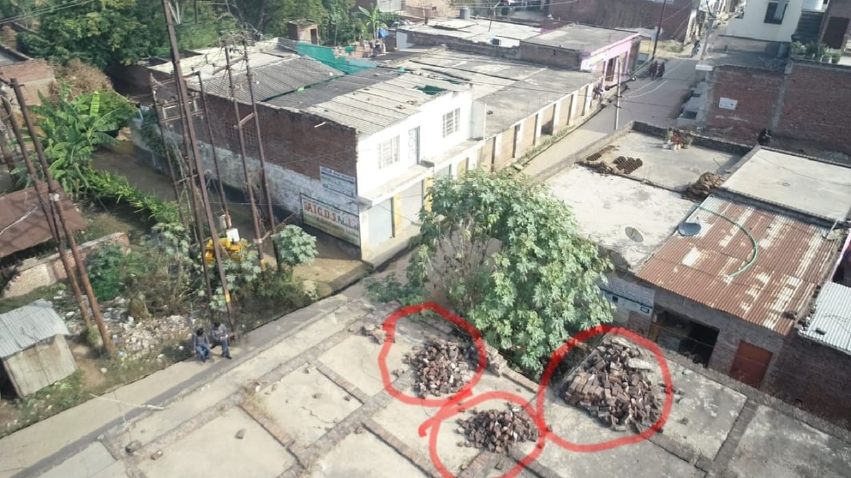 drone camera on floor