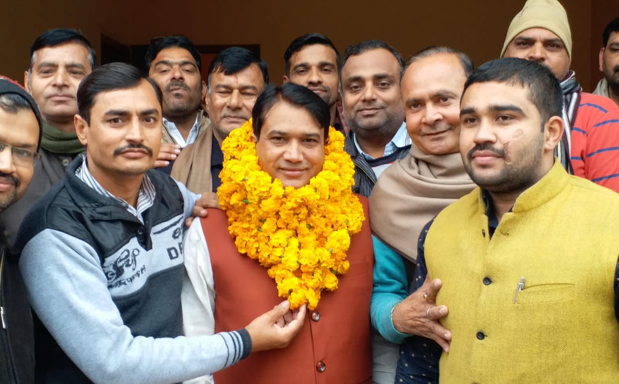 BJP made District President Satinder Tomar