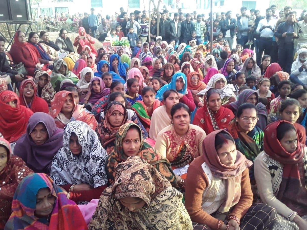 DM listened to the problems of villagers by installing a chaupal