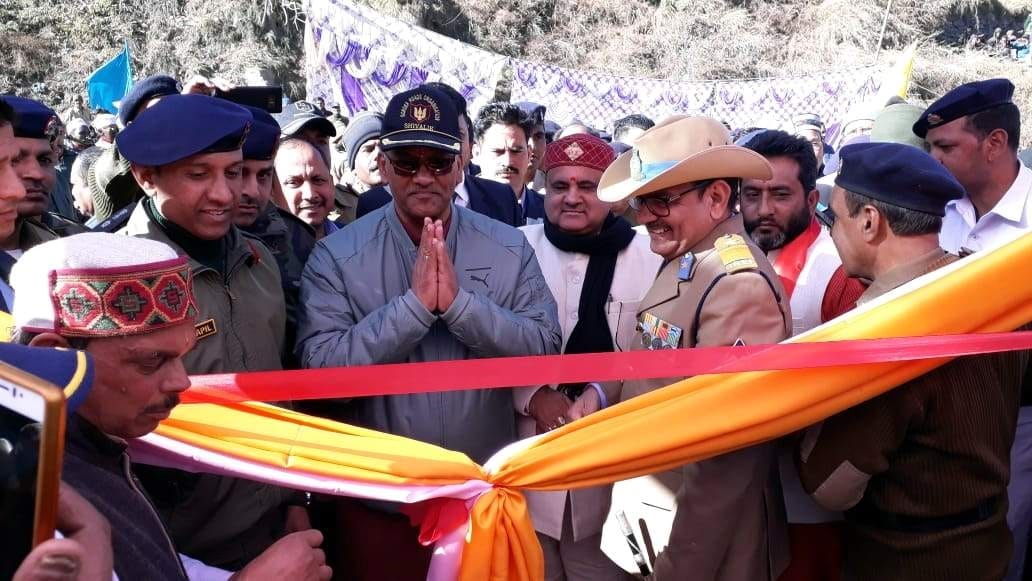uttarakhand CM inaugurates Joshimath-Malari bridge and Punar bridge