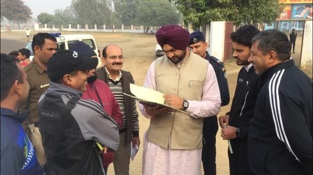 sports minister, inspection