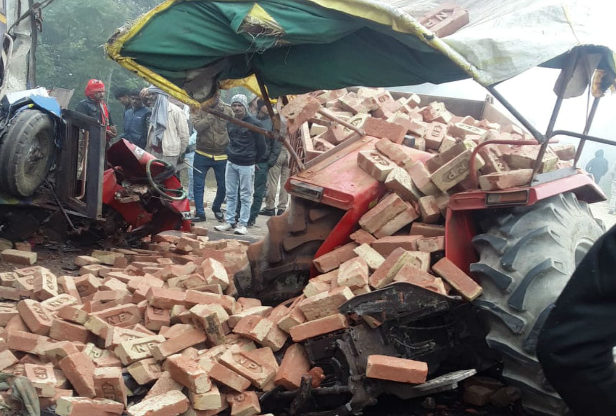 Accident in Etah Due to Fog One Died Three Injured