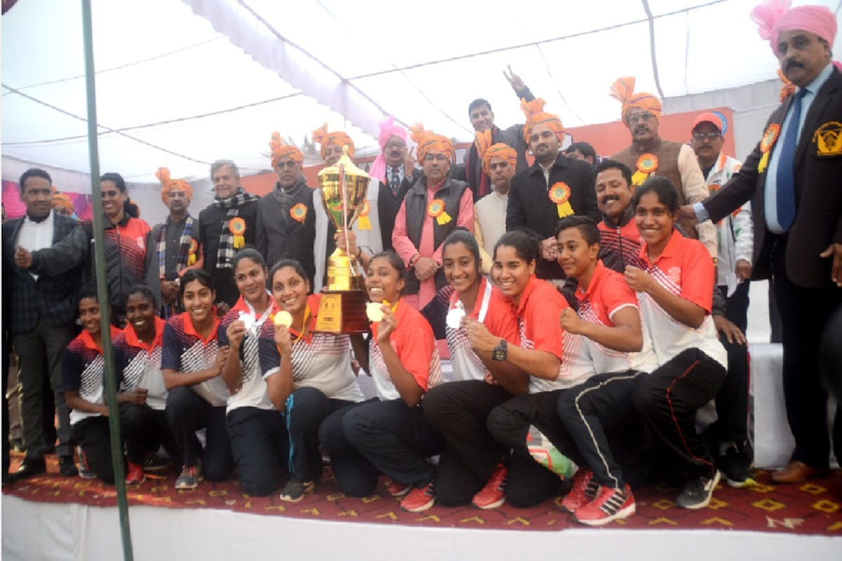 Kerala University champion in All India University Women's Boxing at Baghpat city