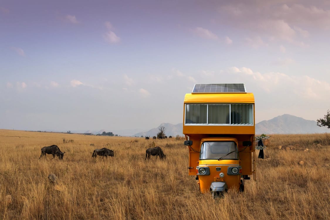 Bangalore youth jugaad convert Bajaj Rickshaw RE Three wheeler into mobile home
