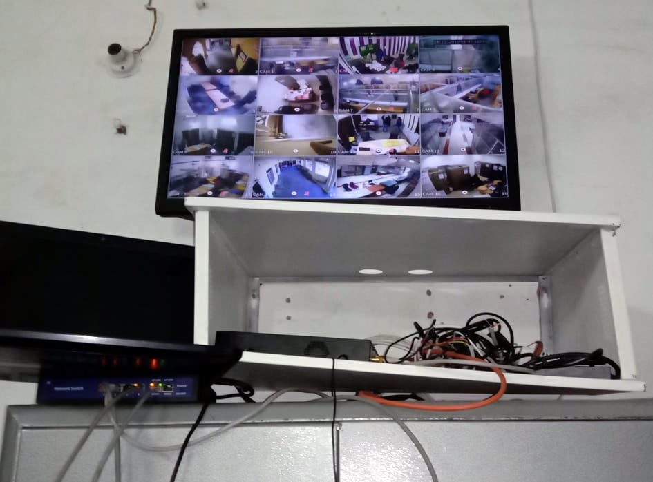 DVR box broken, wire also found disconnected, officers stunned, investigation conducted