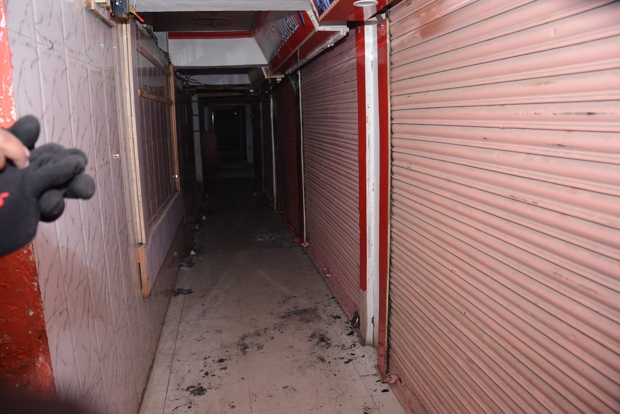 Attempt to burn shops in Tehsil Market of Muzaffarnagar