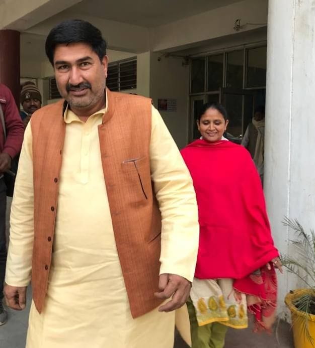 Jila Pramukh Manjubala resined in Rewari