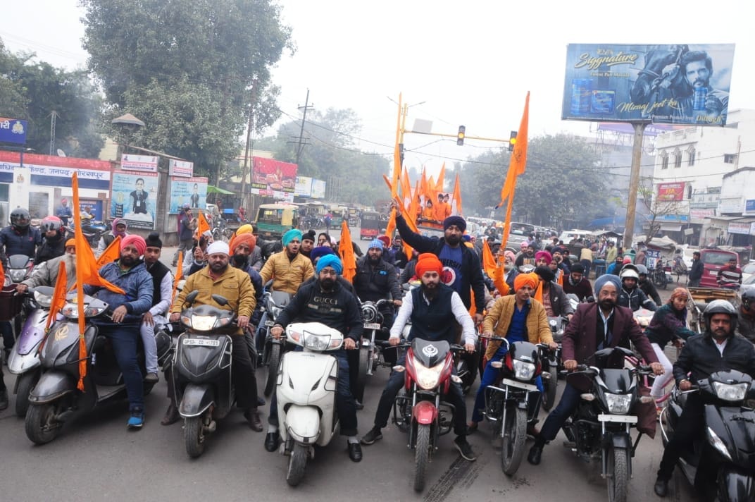 sikh community naman yatra starts jatashankar gurudwara gorakhpur